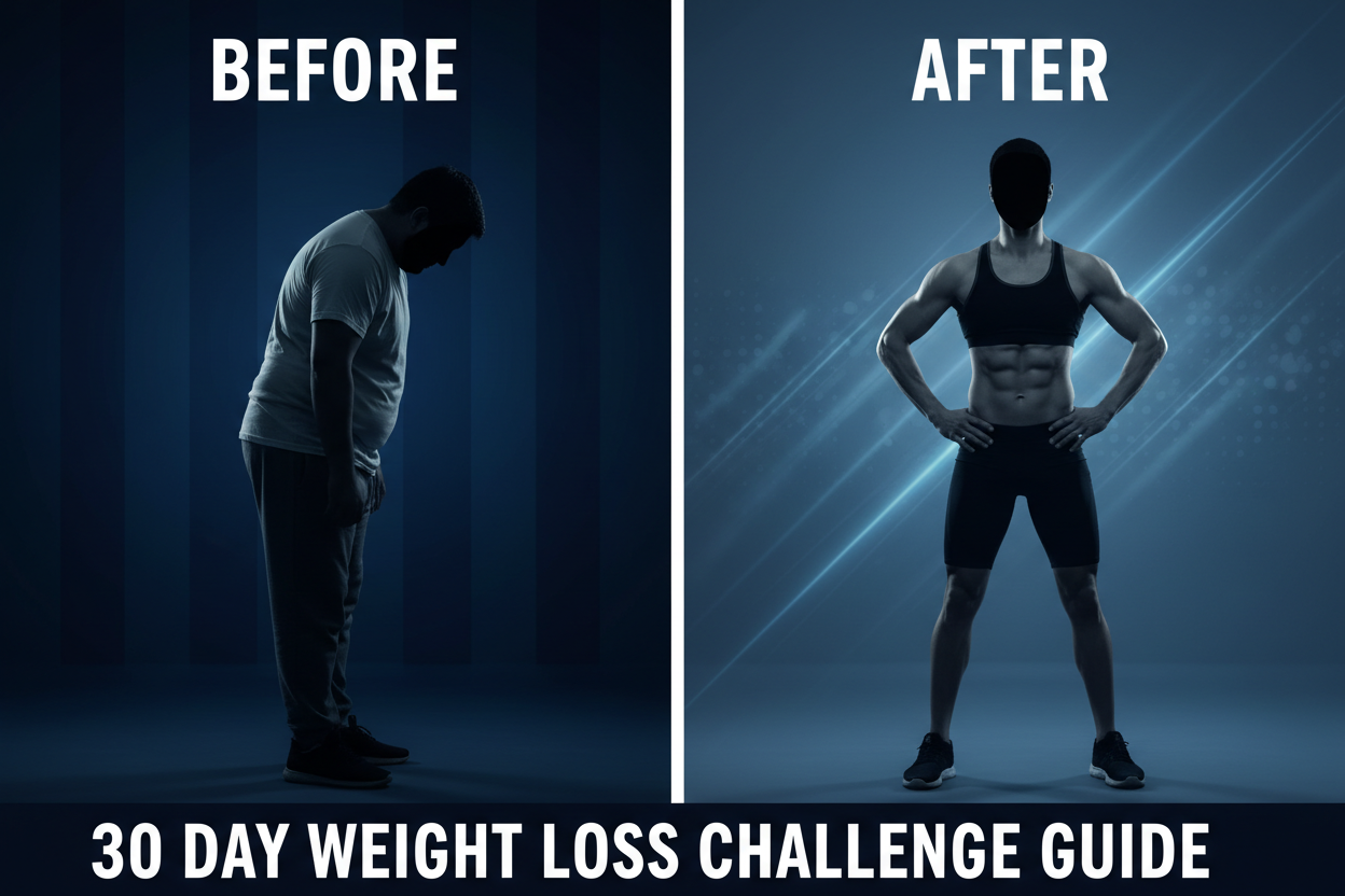 30 Day Weight Loss Challenge Guide: Workouts, Nutrition & Daily Habits