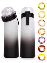 Gradient Air Water Bottle with Bear Shape Scented Flavor Pods